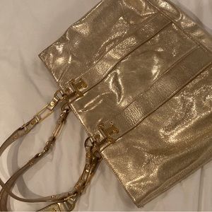 Gold Tory Burch Bag